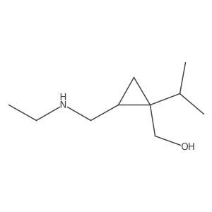 {2-[(Ethylamino)methyl]-1-(propan-2-yl)cyclopropyl}methanol结构式