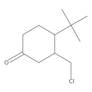4-Tert-butyl-3-(chloromethyl)cyclohexan-1-one Structure