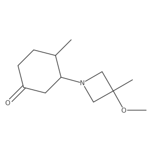 3-(3-Methoxy-3-methylazetidin-1-yl)-4-methylcyclohexan-1-one结构式