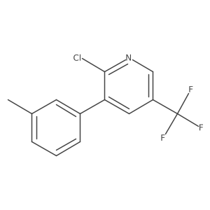 2-Chloro-3-(3-methylphenyl)-5-(trifluoromethyl)pyridine结构式