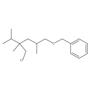 ({[4-(Chloromethyl)-2,4,5-trimethylhexyl]oxy}methyl)benzene结构式