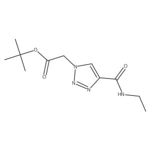 tert-butyl 2-[4-(ethylcarbamoyl)-1H-1,2,3-triazol-1-yl]acetate结构式