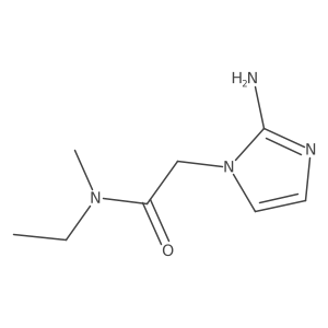 2-(2-amino-1H-imidazol-1-yl)-N-ethyl-N-methylacetamide结构式