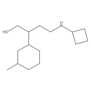 4-(Cyclobutylamino)-2-(3-methylcyclohexyl)butan-1-ol结构式