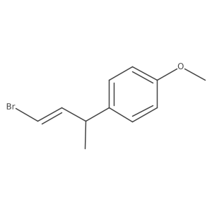 1-(4-Bromobut-3-en-2-yl)-4-methoxybenzene结构式