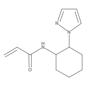 N-[2-(1H-pyrazol-1-yl)cyclohexyl]prop-2-enamide Structure