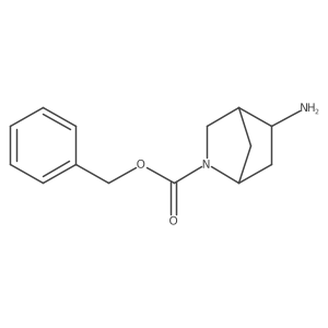 Benzyl 5-amino-2-azabicyclo[2.2.1]heptane-2-carboxylate结构式