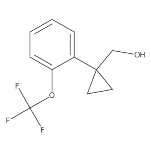 {1-[2-(Trifluoromethoxy)phenyl]cyclopropyl}methanol Structure