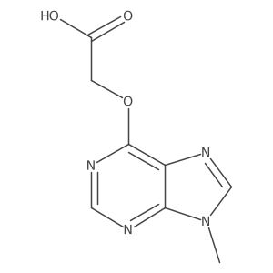 2-[(9-methyl-9H-purin-6-yl)oxy]acetic acid结构式