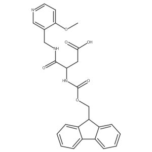 3-({[(9H-fluoren-9-yl)methoxy]carbonyl}amino)-3-{[(4-methoxypyridin-3-yl)methyl]carbamoyl}propanoic acid Structure