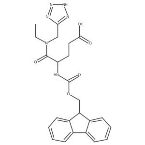 4-{ethyl[(1H-1,2,3,4-tetrazol-5-yl)methyl]carbamoyl}-4-({[(9H-fluoren-9-yl)methoxy]carbonyl}amino)butanoic acid Structure