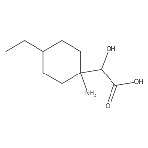 2-(1-Amino-4-ethylcyclohexyl)-2-hydroxyacetic acid结构式