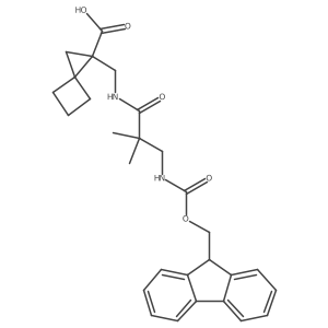 1-{[3-({[(9H-fluoren-9-yl)methoxy]carbonyl}amino)-2,2-dimethylpropanamido]methyl}spiro[2.3]hexane-1-carboxylic acid Structure
