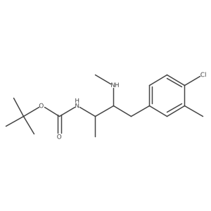 tert-butyl N-[4-(4-chloro-3-methylphenyl)-3-(methylamino)butan-2-yl]carbamate Structure