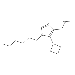 {[5-cyclobutyl-1-(4-methoxybutyl)-1H-1,2,3-triazol-4-yl]methyl}(methyl)amine结构式
