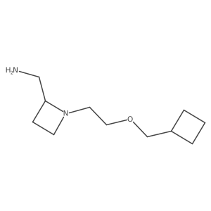 {1-[2-(Cyclobutylmethoxy)ethyl]azetidin-2-yl}methanamine Structure