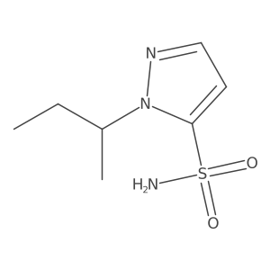 1-(butan-2-yl)-1H-pyrazole-5-sulfonamide Structure