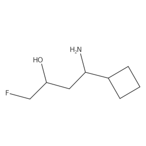 4-Amino-4-cyclobutyl-1-fluorobutan-2-ol Structure