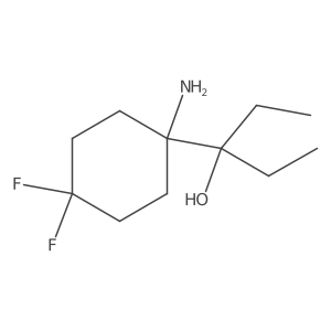 3-(1-Amino-4,4-difluorocyclohexyl)pentan-3-ol Structure