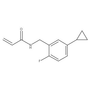 N-[(5-Cyclopropyl-2-fluorophenyl)methyl]prop-2-enamide结构式