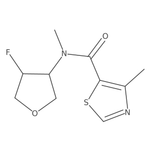 N-(4-fluorooxolan-3-yl)-N,4-dimethyl-1,3-thiazole-5-carboxamide结构式