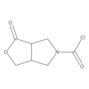 1-oxo-hexahydro-1H-furo[3,4-c]pyrrole-5-carbonyl chloride Structure