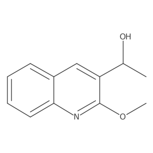 (1R)-1-(2-methoxyquinolin-3-yl)ethan-1-ol结构式