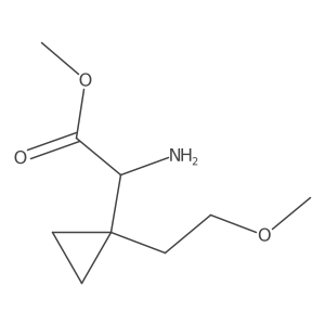 Methyl 2-amino-2-[1-(2-methoxyethyl)cyclopropyl]acetate Structure