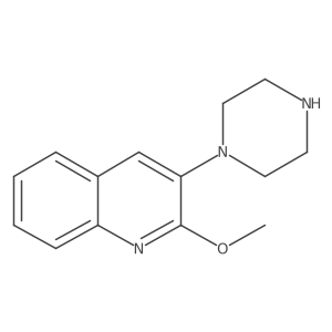 2-Methoxy-3-(piperazin-1-yl)quinoline结构式