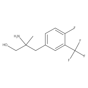 2-Amino-3-[4-fluoro-3-(trifluoromethyl)phenyl]-2-methylpropan-1-ol Structure