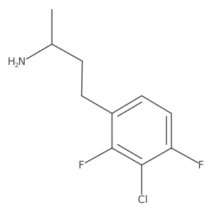 4-(3-Chloro-2,4-difluorophenyl)butan-2-amine结构式