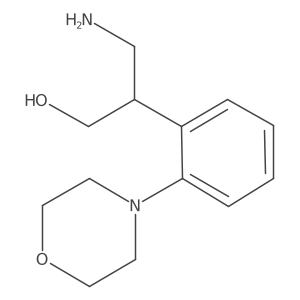 3-Amino-2-[2-(morpholin-4-yl)phenyl]propan-1-ol结构式