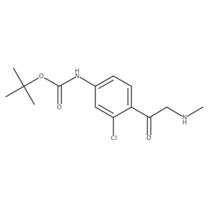 tert-butyl N-{3-chloro-4-[2-(methylamino)acetyl]phenyl}carbamate Structure