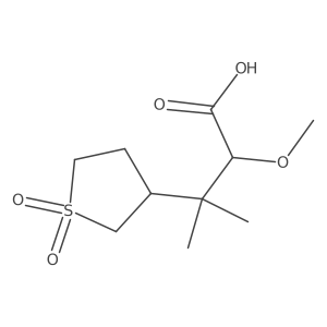 3-(1,1-Dioxo-1lambda6-thiolan-3-yl)-2-methoxy-3-methylbutanoic acid结构式