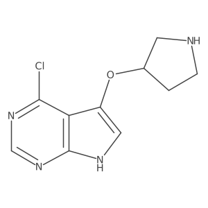 3-({4-chloro-7H-pyrrolo[2,3-d]pyrimidin-5-yl}oxy)pyrrolidine Structure