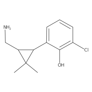 2-[3-(Aminomethyl)-2,2-dimethylcyclopropyl]-6-chlorophenol Structure
