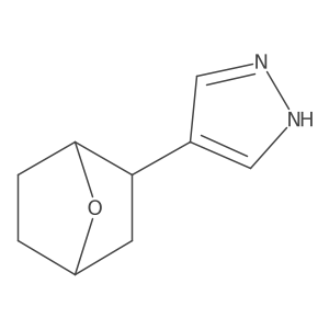 4-{7-oxabicyclo[2.2.1]heptan-2-yl}-1H-pyrazole结构式