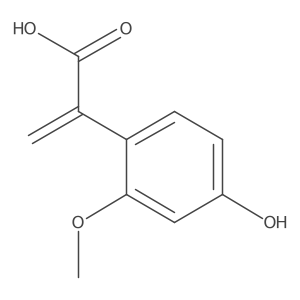 2-(4-Hydroxy-2-methoxyphenyl)prop-2-enoic acid结构式