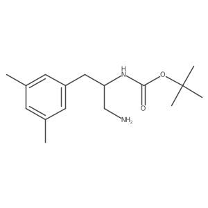 tert-butyl N-[1-amino-3-(3,5-dimethylphenyl)propan-2-yl]carbamate结构式
