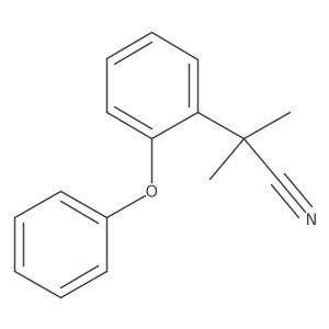 2-Methyl-2-(2-phenoxyphenyl)propanenitrile Structure