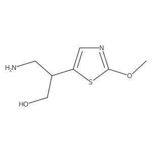 3-Amino-2-(2-methoxy-1,3-thiazol-5-yl)propan-1-ol Structure