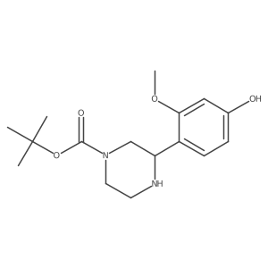 Tert-butyl 3-(4-hydroxy-2-methoxyphenyl)piperazine-1-carboxylate Structure
