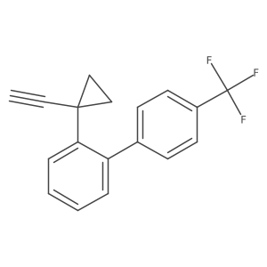 2-(1-Ethynylcyclopropyl)-4'-(trifluoromethyl)-1,1'-biphenyl Structure