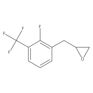 2-{[2-Fluoro-3-(trifluoromethyl)phenyl]methyl}oxirane结构式