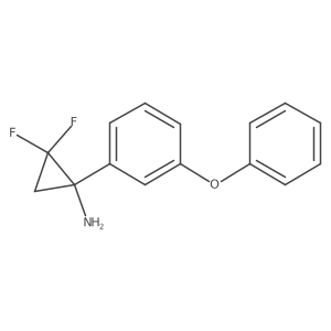 2,2-Difluoro-1-(3-phenoxyphenyl)cyclopropan-1-amine Structure