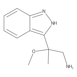 2-(1H-indazol-3-yl)-2-methoxypropan-1-amine结构式