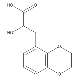 3-(2,3-Dihydro-1,4-benzodioxin-5-yl)-2-hydroxypropanoic acid Structure