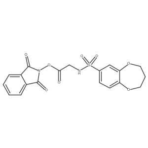1,3-dioxo-2,3-dihydro-1H-isoindol-2-yl 2-(3,4-dihydro-2H-1,5-benzodioxepine-7-sulfonamido)acetate Structure