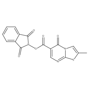 1,3-dioxo-2,3-dihydro-1H-isoindol-2-yl 2-methyl-5-oxo-5H-[1,3]thiazolo[3,2-a]pyrimidine-6-carboxylate结构式