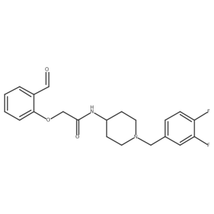 N-[1-[(3,4-Difluorophenyl)methyl]piperidin-4-yl]-2-(2-formylphenoxy)acetamide Structure